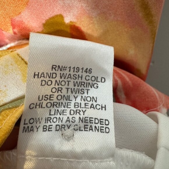 Jodifl Floral Watercolor Blooms Dress Long Sleeves Ruffle Boho Poet Size Large - Picture 13 of 16